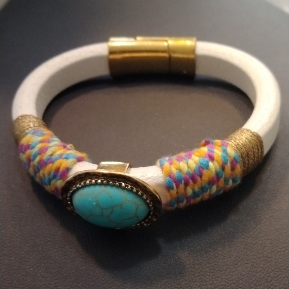 Laura Janelle Turquoise Gen Bracelet